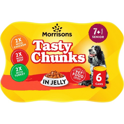 Morrisons Dog Food Meat Chunks In Gravy 6 x 400g Compare