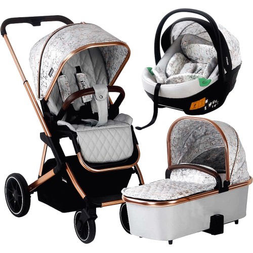 My babiie navy and rose gold hot sale travel system