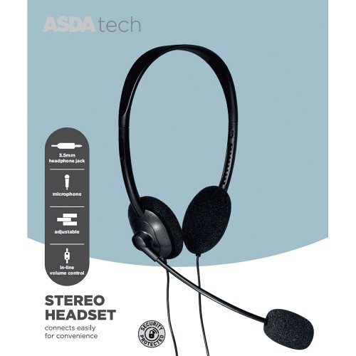 ASDA Tech Stereo Headset Compare Prices Where To Buy Trolley