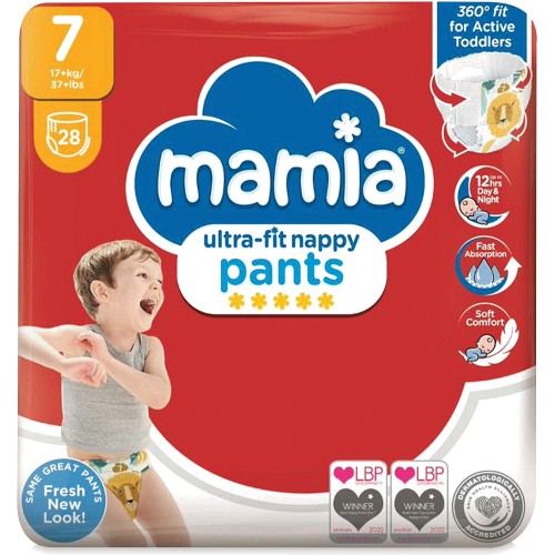 Mamia Ultra-fit Nappy Pants Size 7 (28) - Compare Prices & Where To Buy 