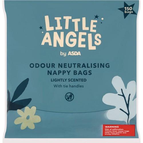 LITTLE ANGELS by ASDA 150 Odour Neutralising Nappy Bags 150 Compare Prices Where To Buy Trolley