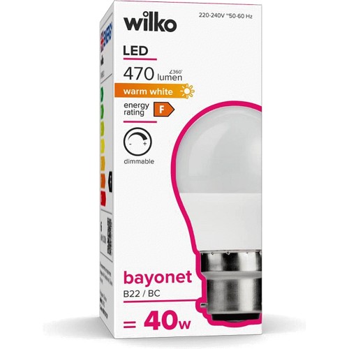 Dimmable light deals bulbs wilko