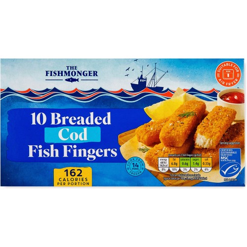 Birds Eye Cod Fish Fingers x10 280g