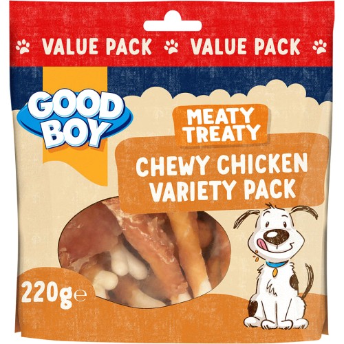 Good Boy Meaty Treaty Chewy Chicken Variety Pack 220g Compare Prices Where To Buy Trolley