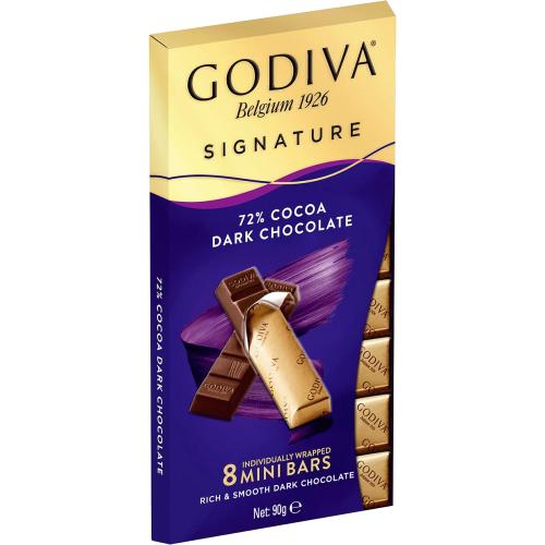 Godiva 72% Dark Chocolate Mini Bars (90g) - Compare Prices & Where To ...