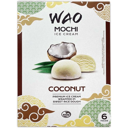 Wao Mochi Ice Cream Coconut 6 X 216ml 36ml Compare Prices Trolley Co Uk