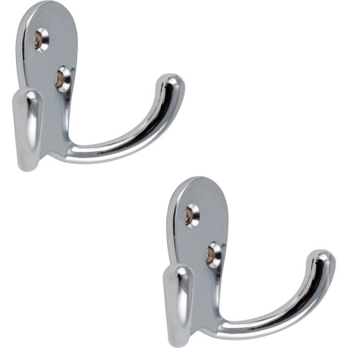 Double Robe Coat Hook Silver - Compare Prices & Where To Buy 