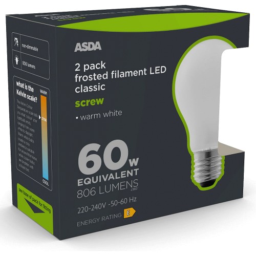 Cool white deals light bulbs asda