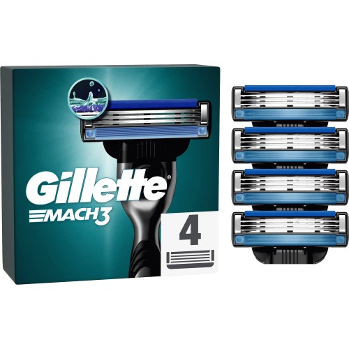 Gillette Mach 3 Men's Razor Blade Refills 4 Count (4) - Compare Prices ...