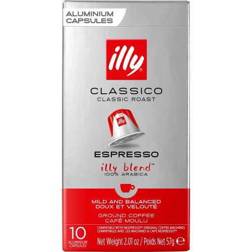 Illy Classico Roast Aluminium Coffee Capsules (10 x 57g) - Compare