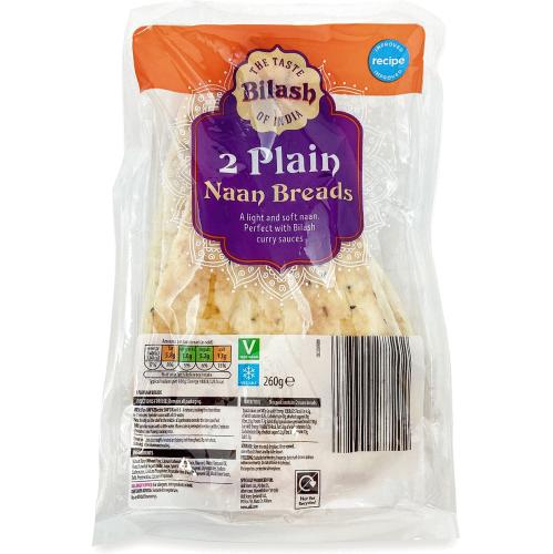 Sharwood's Plain Naans (2 X 260g) - Compare Prices - Trolley.co.uk