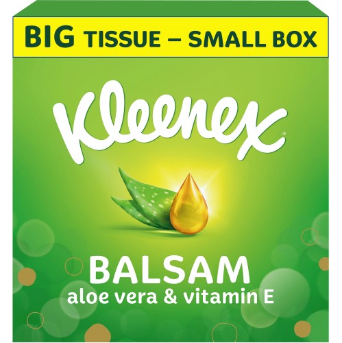 Kleenex Balsam Extra Large Compact Tissues Single Box 40 Sheets