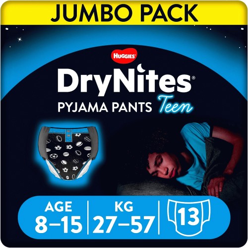 Pampers Ninjamas Pyjama Pants Unisex Hearts, 8 - 12 Years, 9