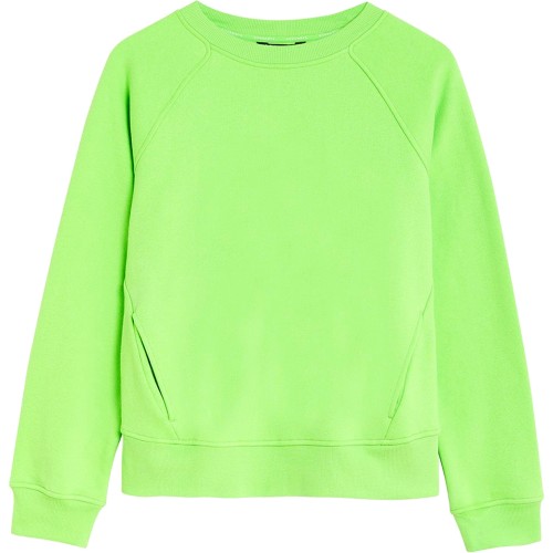 Lime green shop sweatshirt womens