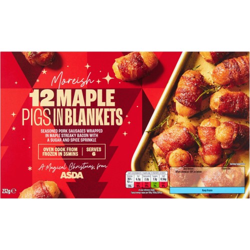 ASDA Maple Pigs in Blankets 232g Compare Prices Where To Buy