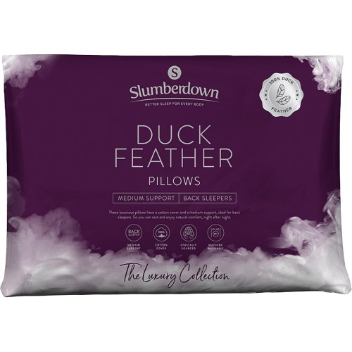 Sainsburys duck feather outlet pillows