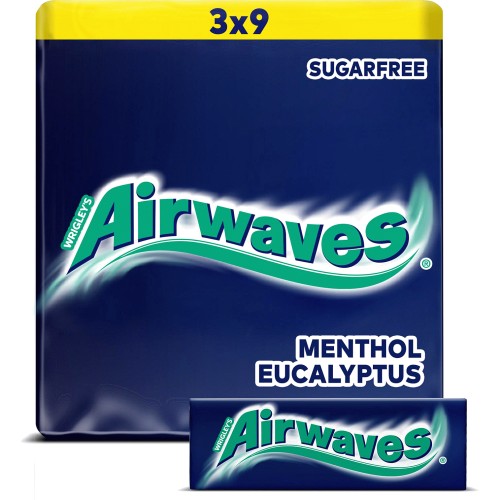 Airwaves Chewing-gum Menthol & eucalyptus 7 x 14 g