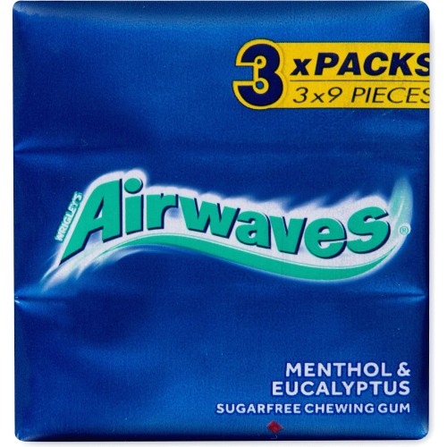 Airwaves Chewing-gum Menthol & eucalyptus 7 x 14 g