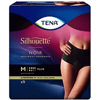 Tena Lady Silhouette Washable Incontinence Underwear Classic Black