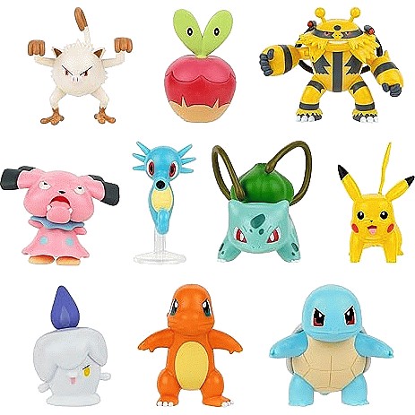 Pokemon Battle Figure Nine 2 inch Battle Figures and One 4.5 inch Battle Figure 10 Compare Prices Where To Buy Trolley