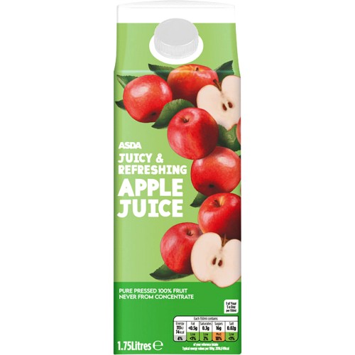 ASDA Juicy Refreshing Apple Juice 1.75 Litre Compare Prices Where To Buy Trolley