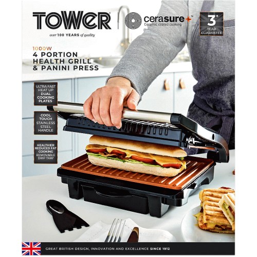 Tower Health Grill And Panini Maker Compare Prices Where To