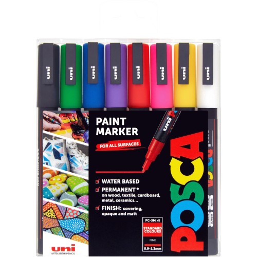 Posca PC-3M Fine White Paint Marker