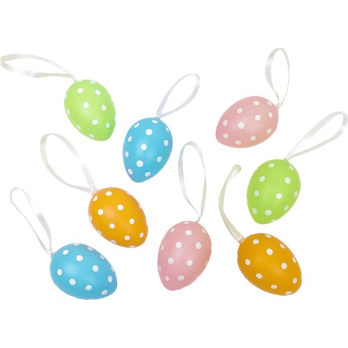 Tesco Easter Polka Dot Hanging Egg Decoration (8) - Compare Prices ...