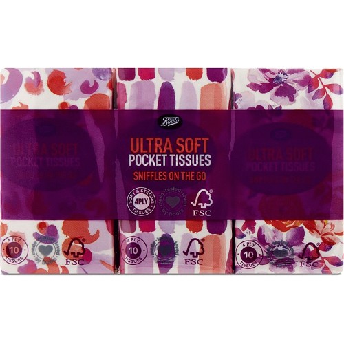 Boots Everyday Soft Tissues 4ply Pocket Pack Single - Boots