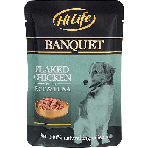 Hi Life Banquet Flaked Chicken Rice Tuna Dog Food 100g Compare Prices Where To Buy Trolley