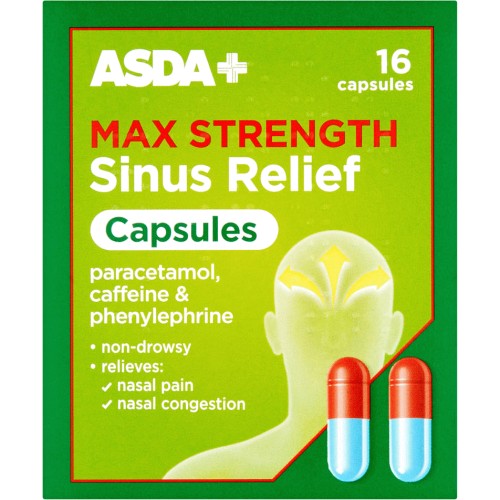 Sudafed Sinus Max Strength Capsules (16) - Compare Prices - Trolley.co.uk