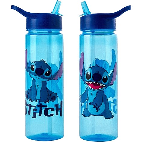 Disney Stitch Water Bottle Flip Up Straw Official Merchandise by Polar ...