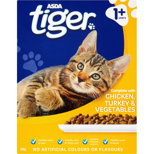 Asda tiger 2025 dry cat food