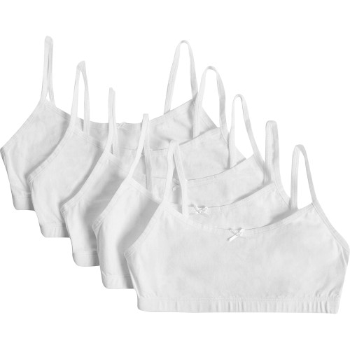 M&S Girls Cotton Crop Tops 8-9 Years White (5) - Compare Prices