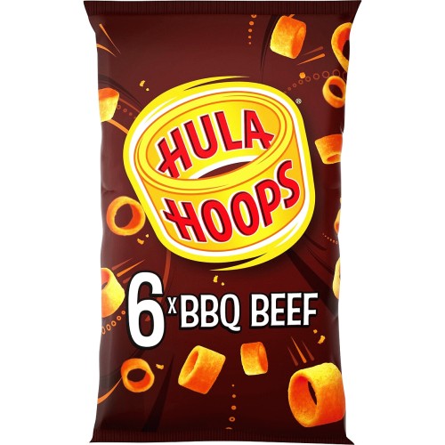 KP Hula Hoops BBQ Beef Multipack Crisps 6 x 24g Compare Prices