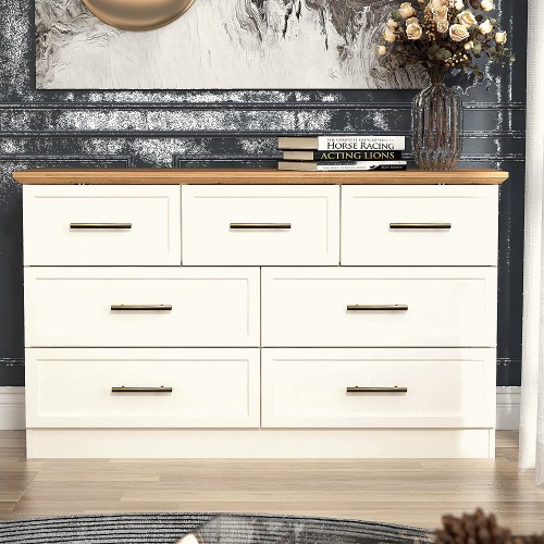 Lynton white deals 5 drawer chest