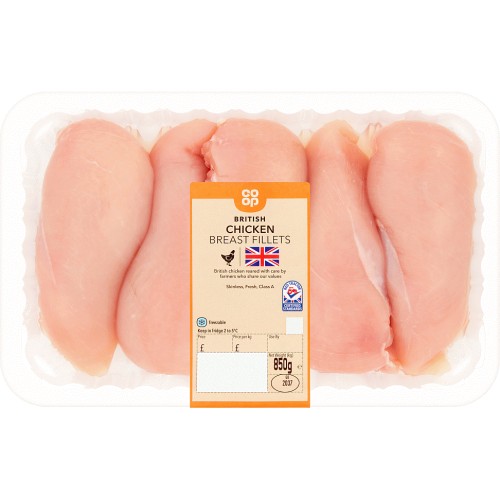 Co Op British Chicken Breast Fillets 850g Compare Prices And Where To Buy Uk