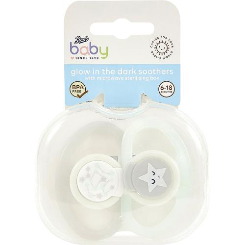 MAM Perfect Night 0+ Month Soother Double Pack - Boots