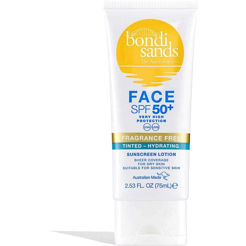 Bondi Sands Spf 50+ Fragrance Free Hydrating Tinted Face Lotion