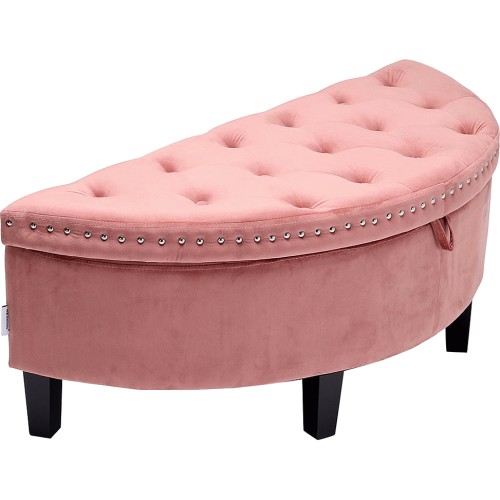 Semi circle deals storage ottoman