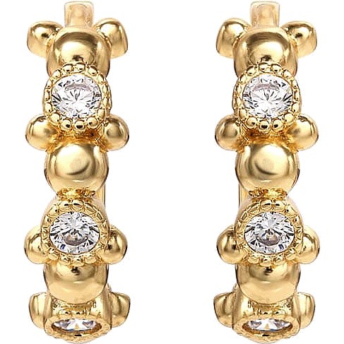 Mickey mouse store gold hoop earrings