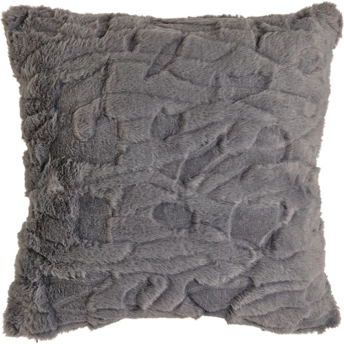 Wilko Grey Faux Fur Cushion 43x43cm Compare Prices Where To Buy Trolley