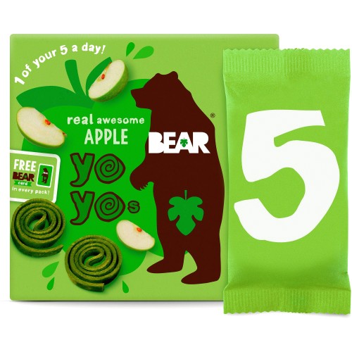 BEAR Paws Fruit & Veg Shapes Apple & Pumpkin 2+ years Multipack (5 x 20g) -  Compare Prices & Where To Buy 