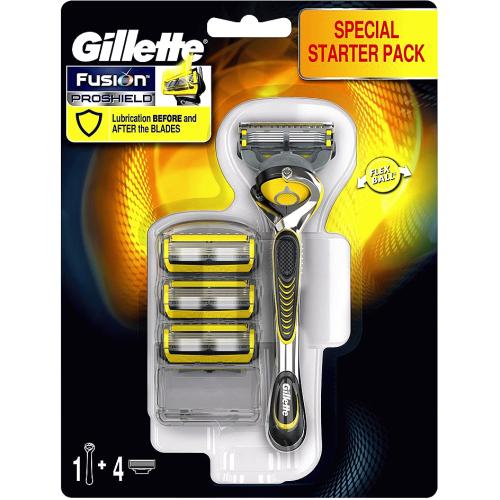 Gillette Fusion Proshield Special Starter Pack 4 Blades + 1 Razor Only