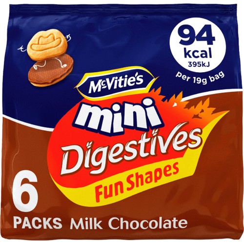 McVitie S Mini Milk Chocolate Digestive Biscuits G Compare Prices Where To Buy