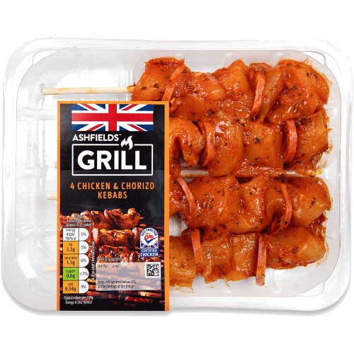 Ashfields Grill Chicken Chorizo Kebabs Compare Prices Where To Buy Trolley