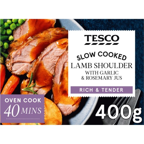 Tesco Slow Cooked Lamb Shoulder Garlic Rosemary 400g Compare