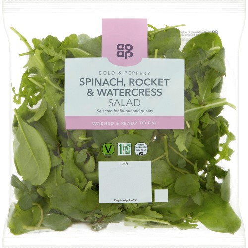 Coop Spinach Rocket & Watercress Salad (80g) Compare Prices & Where