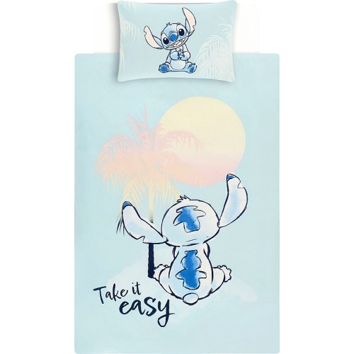 PRIMARK DISNEY LILO AND STITCH & ANGEL BED SET BEDDING THROW