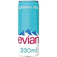 Evian Sparkling Natural Mineral Water Can (330ml) - Compare Prices & Where  To Buy 